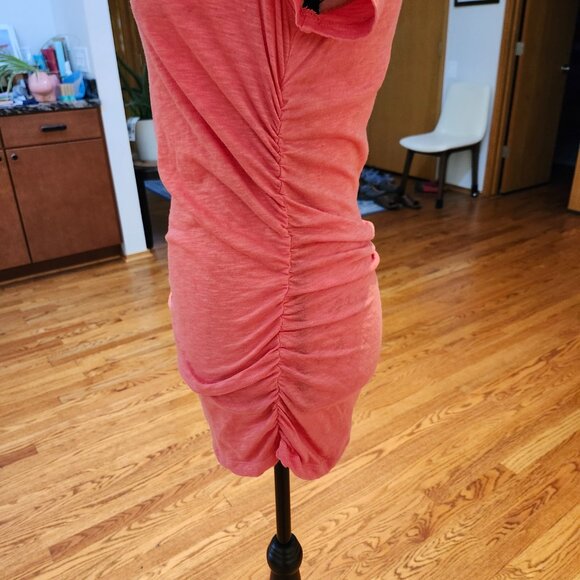 Caslon Soft Coral V-neck Neck T-Shirt - Picture 6 of 8